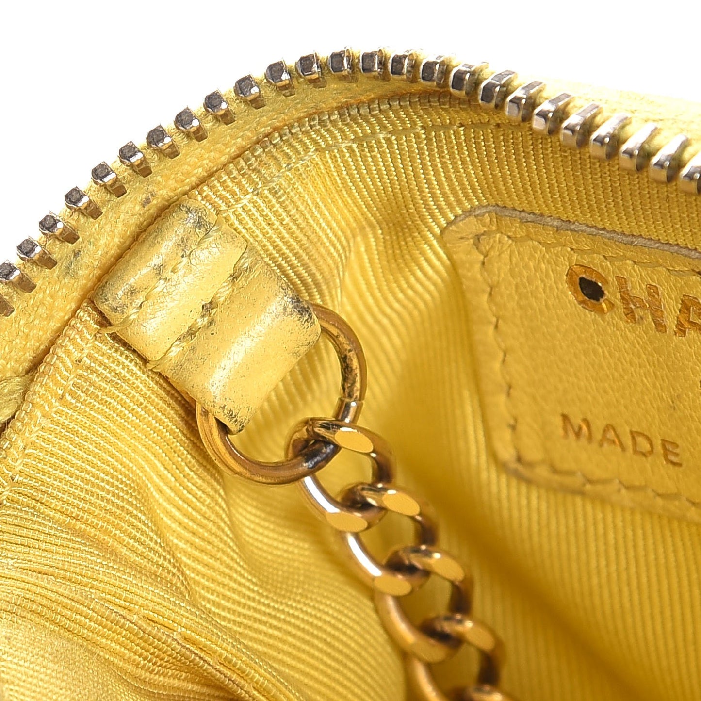 Lambskin Key Holder Case Yellow