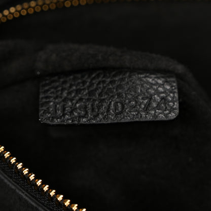 Celine Grained Calfskin Triomphe Medium Cabas Anais Black 8 of 15