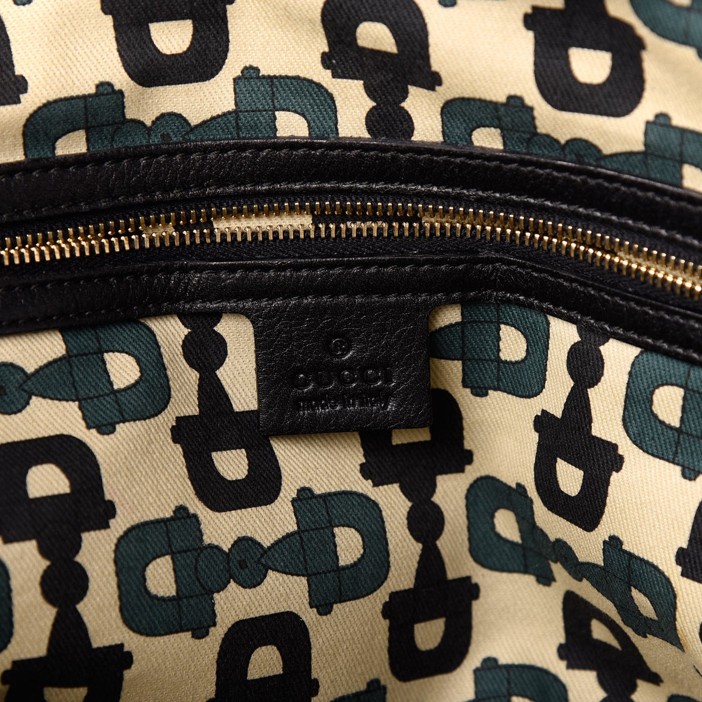 Guccissima Signoria Large Dome Bag Black