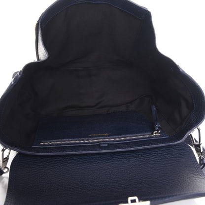 3.1 Phillip Lim 3.1 Textured Calfskin Medium Pashli Satchel Ink 6 of 8
