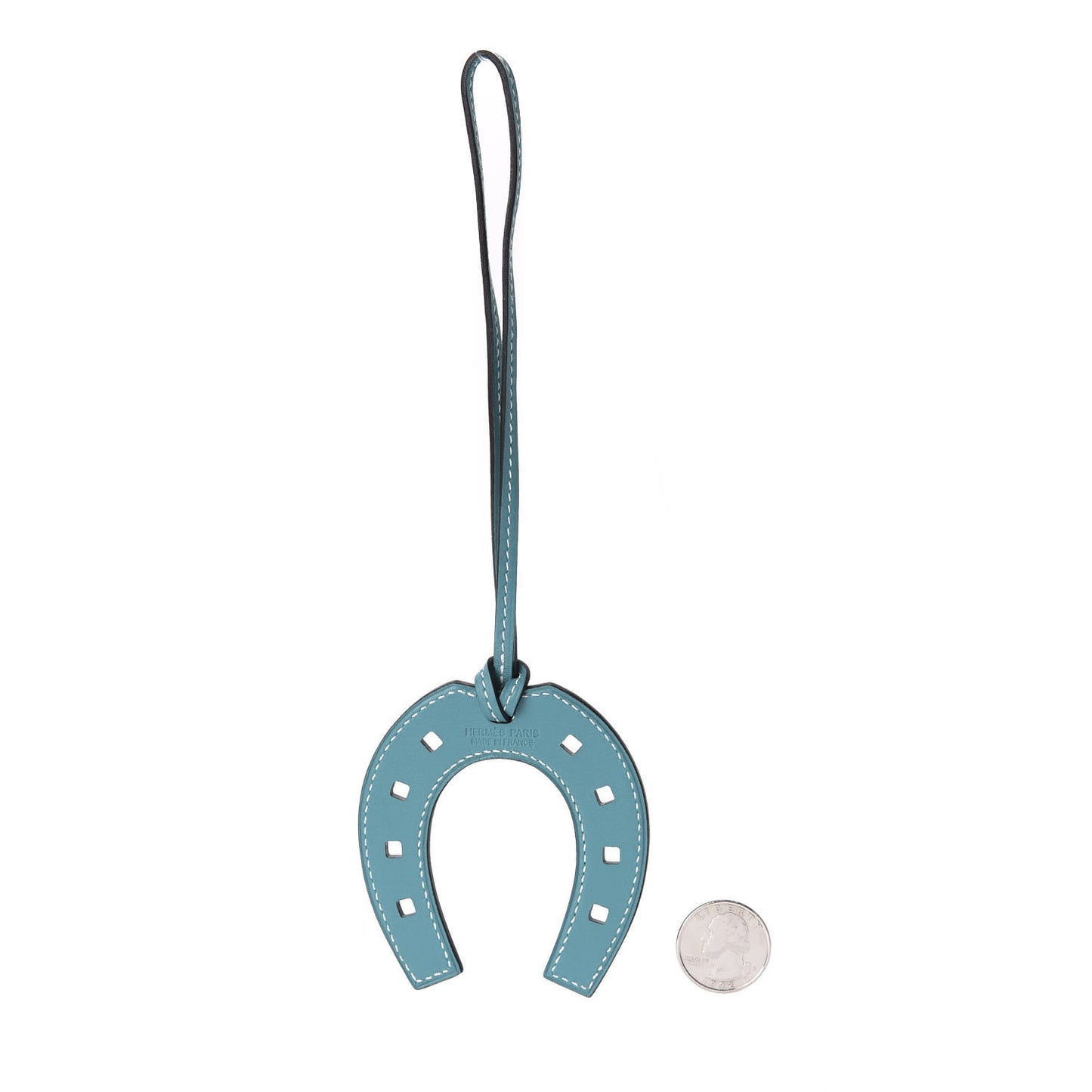 Swift Paddock Horseshoe Bag Charm Blue Jean