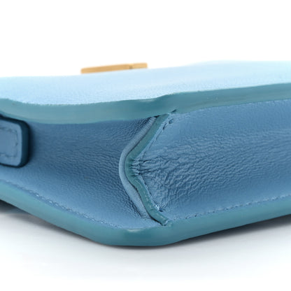 Fendi Nappa Sigma Pico Peekaboo Charm Cyber Blue 9 of 9