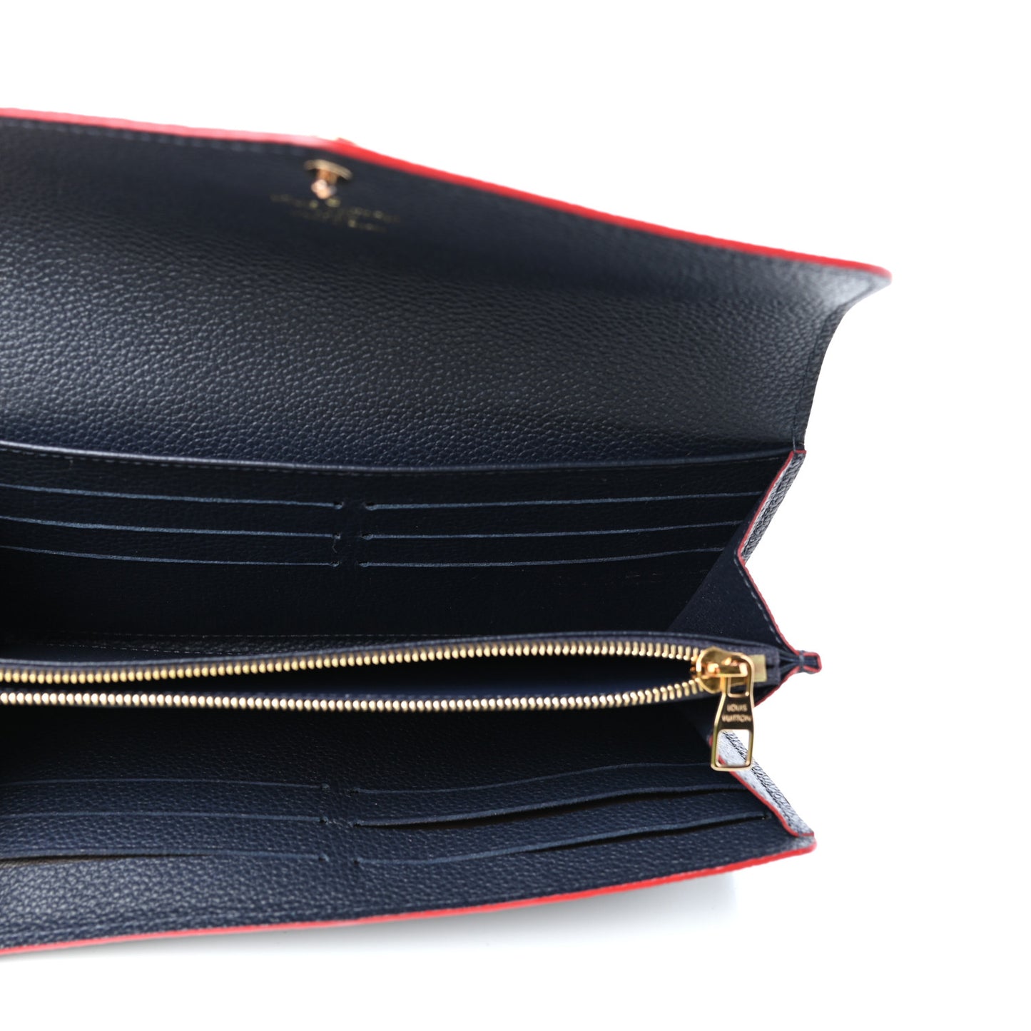 Empreinte Sarah Wallet NM Marine Rouge