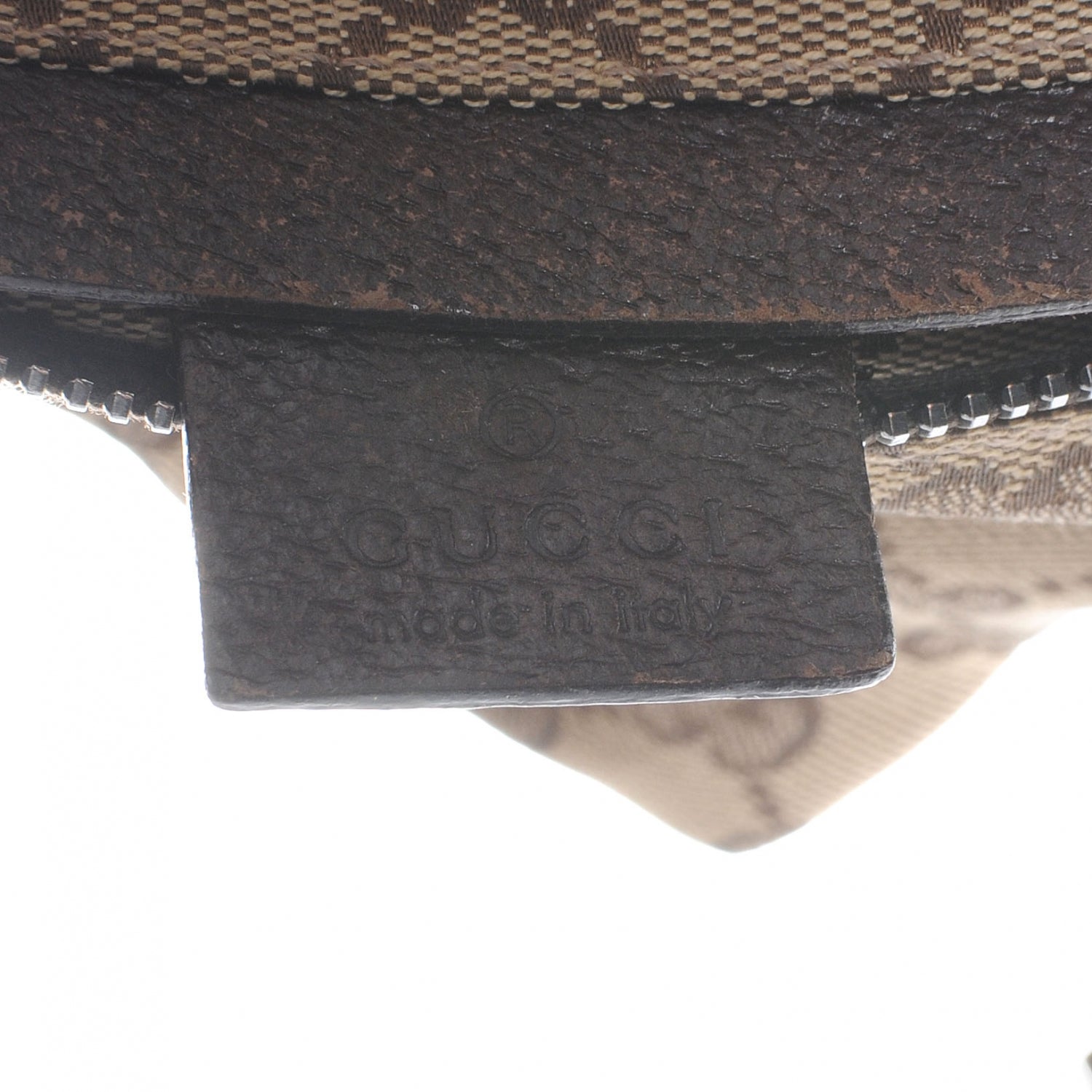 Gucci GG Monogram Web Double Pocket Belt Bag Dark Brown 7 of 8
