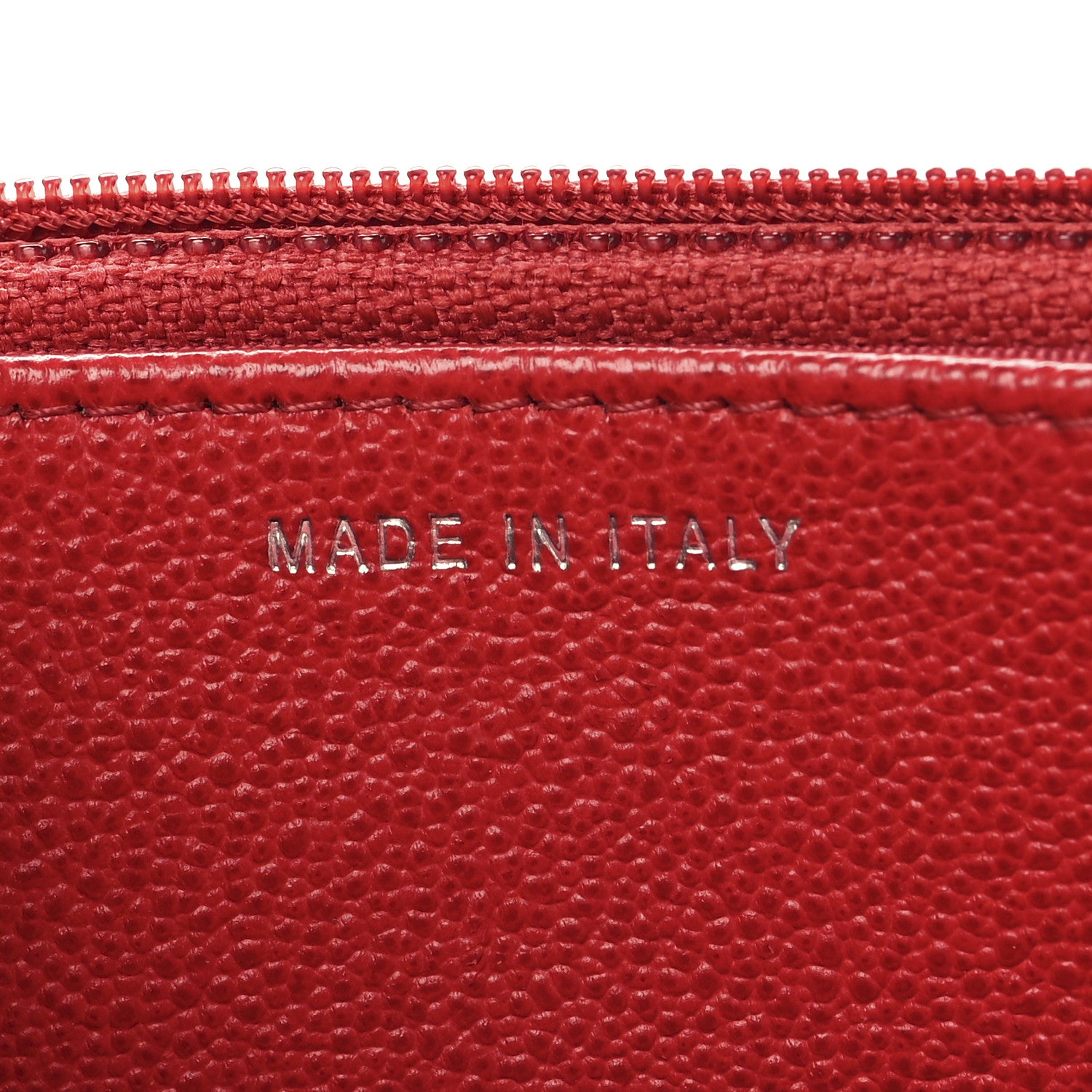 Chanel Grained Calfskin Quilted CC Box Wallet On Chain WOC Red 7 of 14