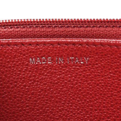 Chanel Grained Calfskin Quilted CC Box Wallet On Chain WOC Red 7 of 14