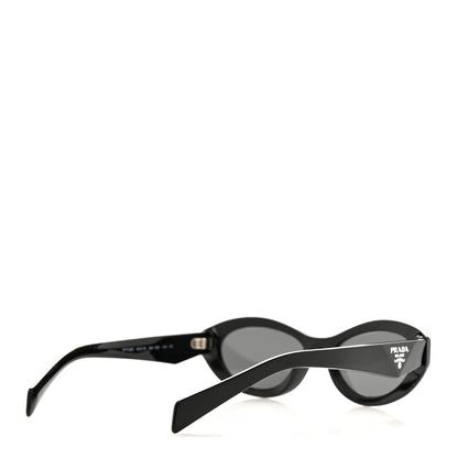 Prada Acetate Oval Sunglasses SPR 26Z Black 4 of 8