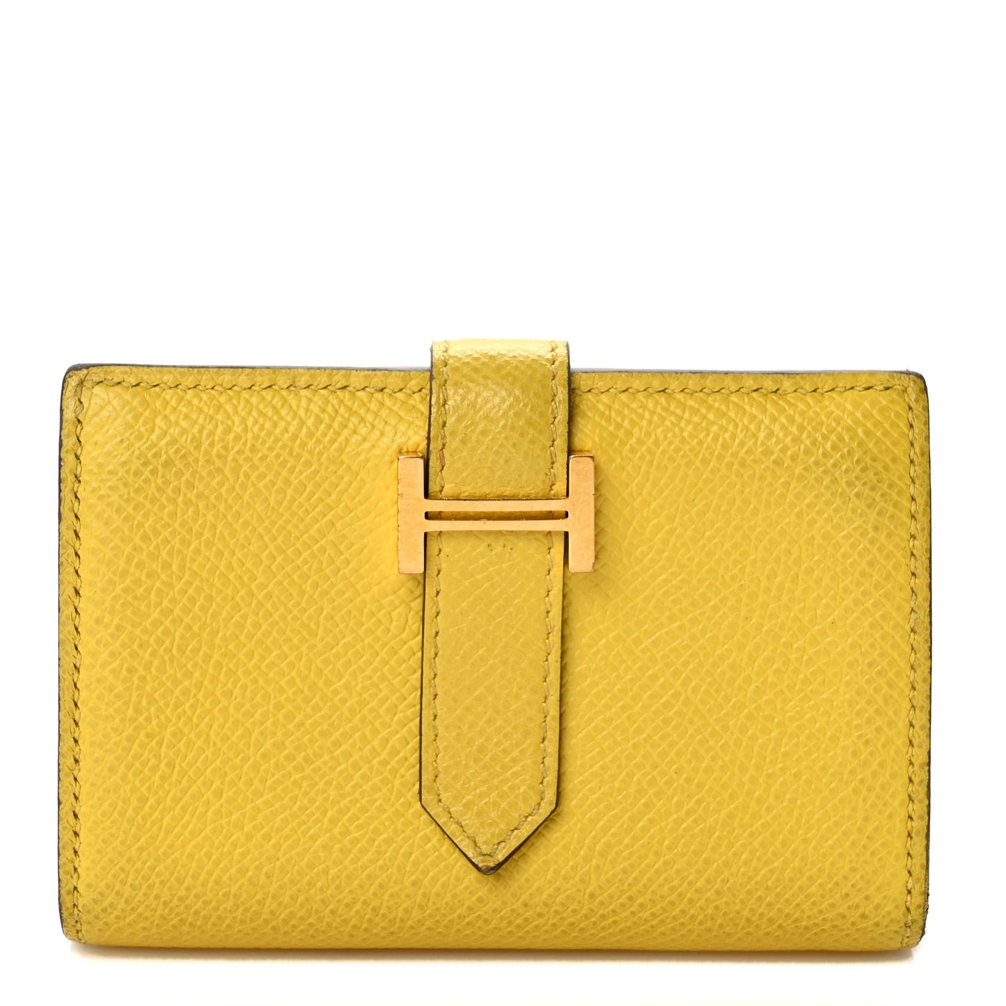 Epsom Mini Bearn Wallet Jaune Ambre