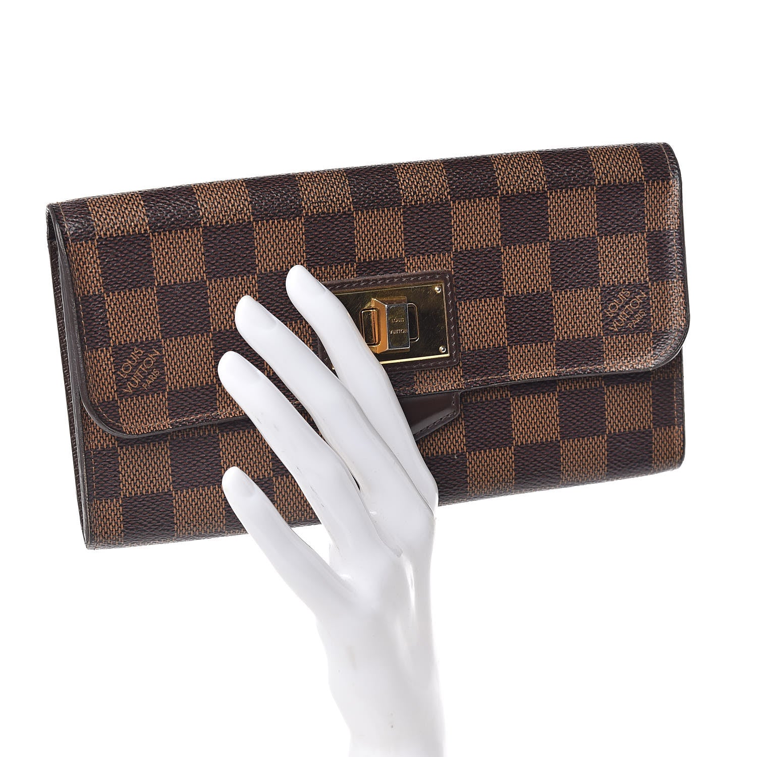Louis Vuitton Damier Ebene Rosebery Wallet 2 of 10