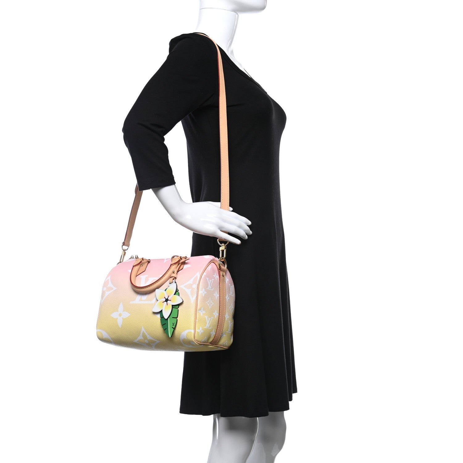 Louis Vuitton Monogram Giant By The Pool Speedy Bandouliere 25 Light Pink 2 of 11