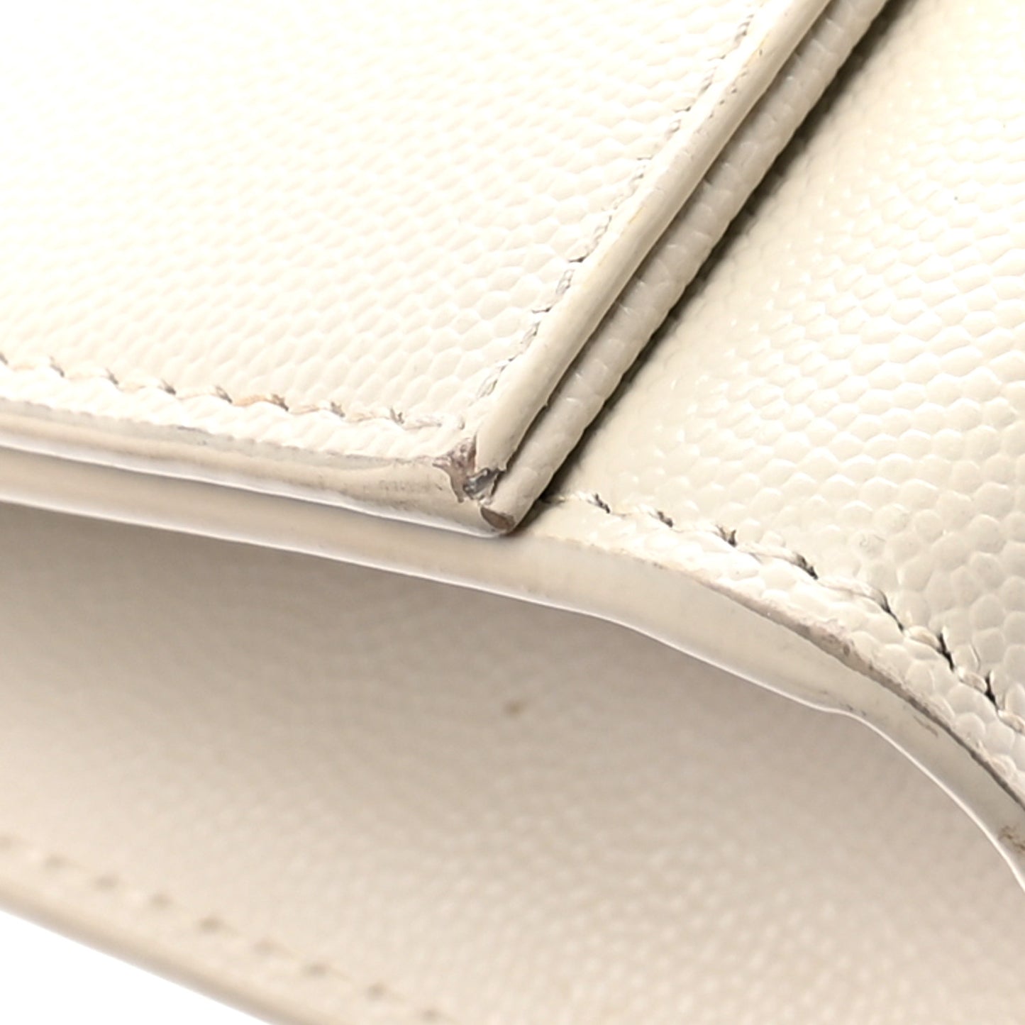 Grain De Poudre Calfskin Medium Classic Monogram Kate Tassel Satchel Crema Soft