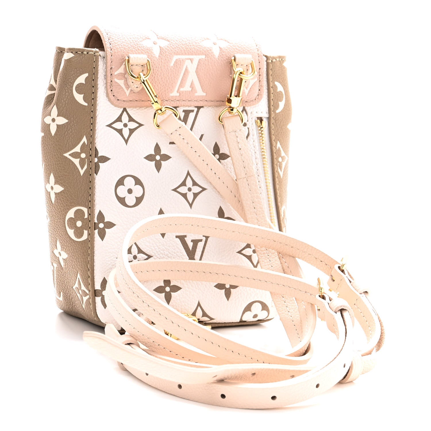 Louis Vuitton Empreinte Monogram Spring In The City Tiny Backpack Kaki Beige Cream 3 of 9