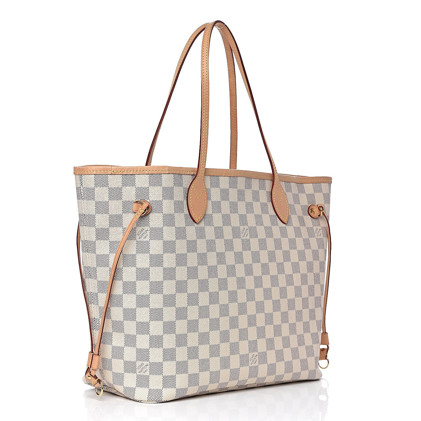 Damier Azur Neo Neverfull MM Rose Ballerine