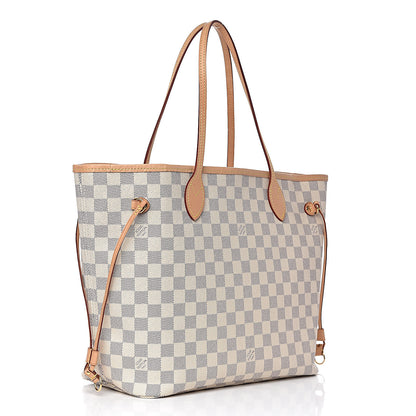 Louis Vuitton Damier Azur Neo Neverfull MM Rose Ballerine 3 of 11