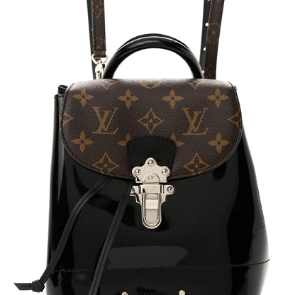 Louis Vuitton Patent Monogram Hot Springs Backpack Black 7 of 9