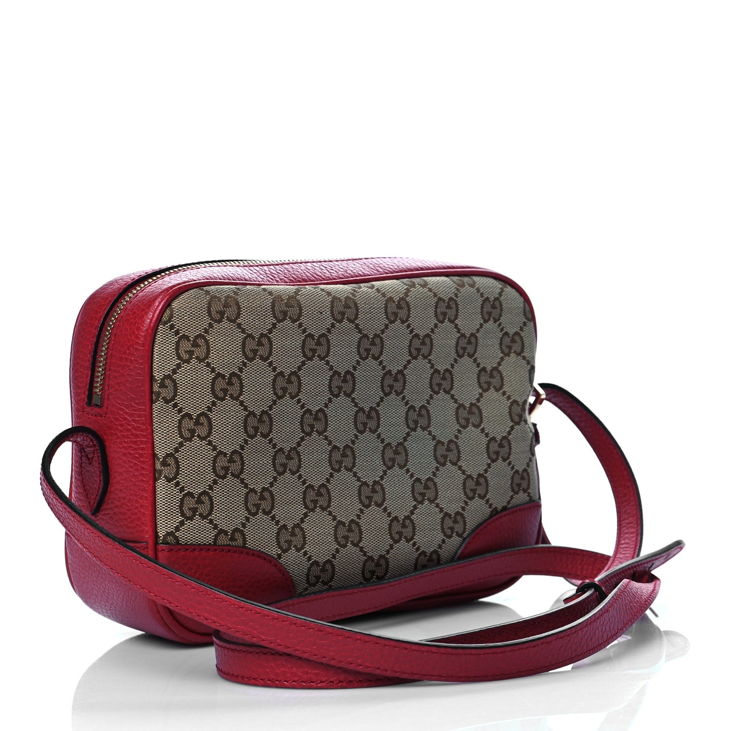 Monogram Mini Bree Messenger Bag Red