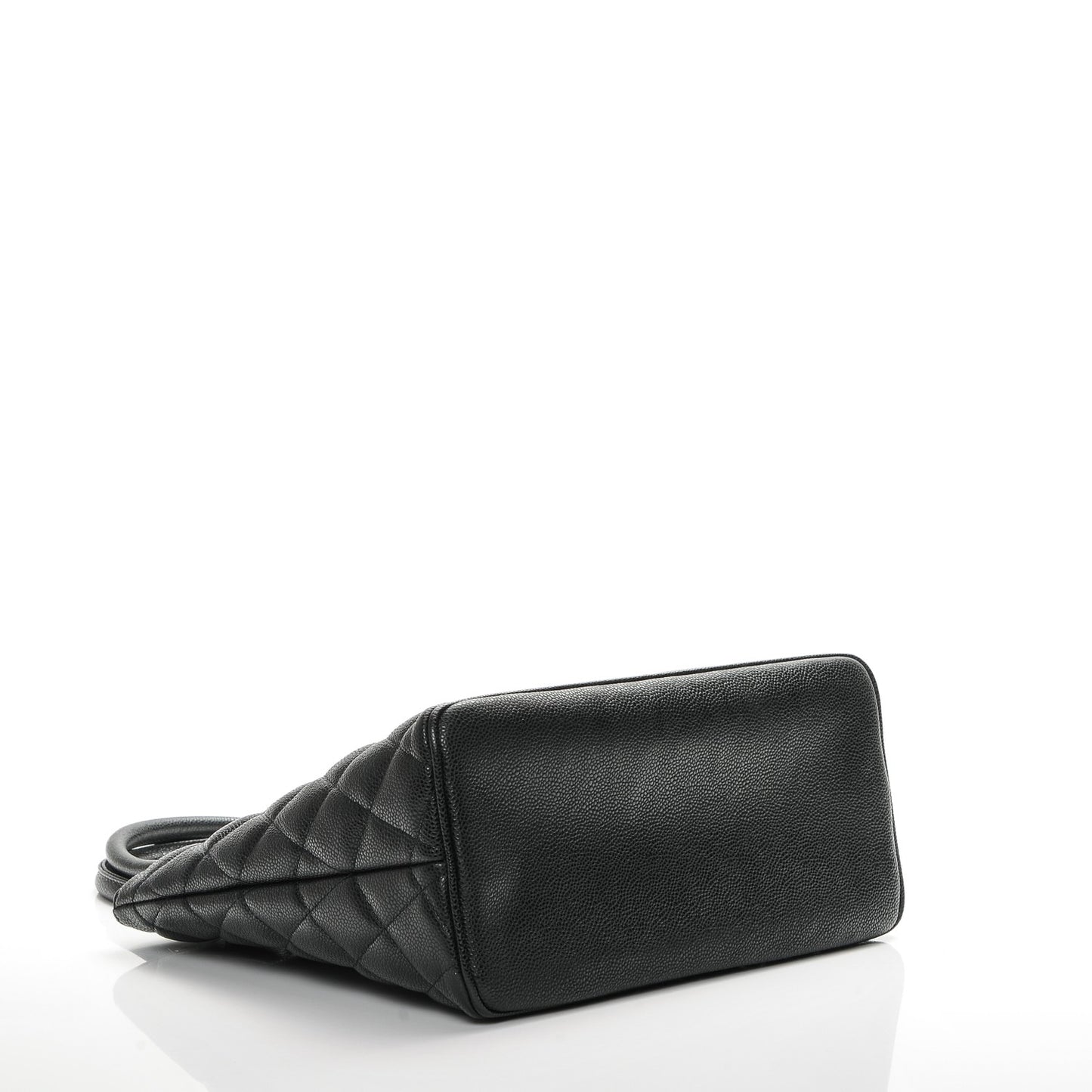 Caviar Quilted Medallion Tote Black