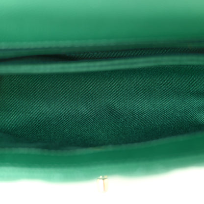 Chanel Caviar Quilted Mini Coco Handle Flap Green 5 of 13