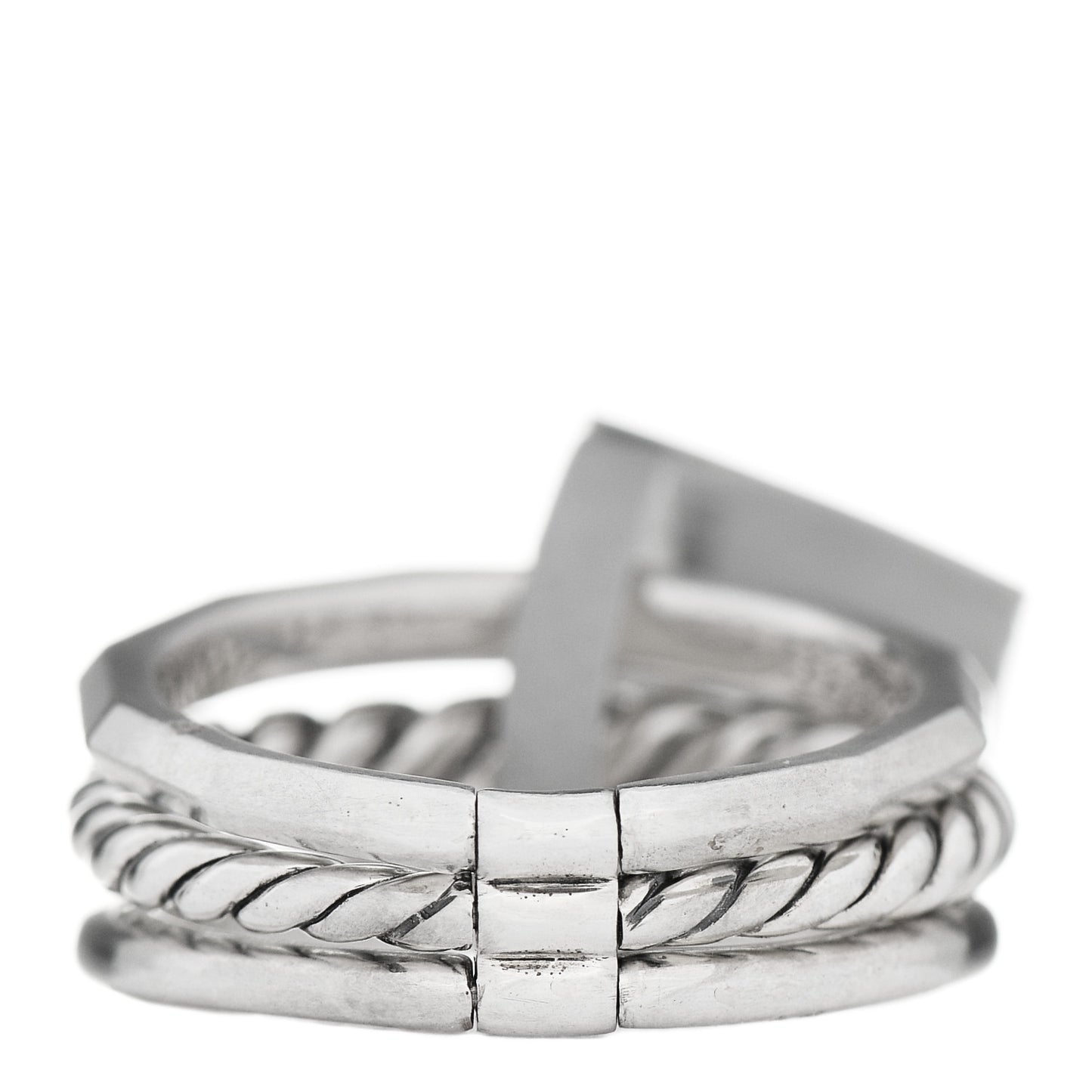 Sterling Silver Diamond 9mm Stax Narrow Ring 51 5.75