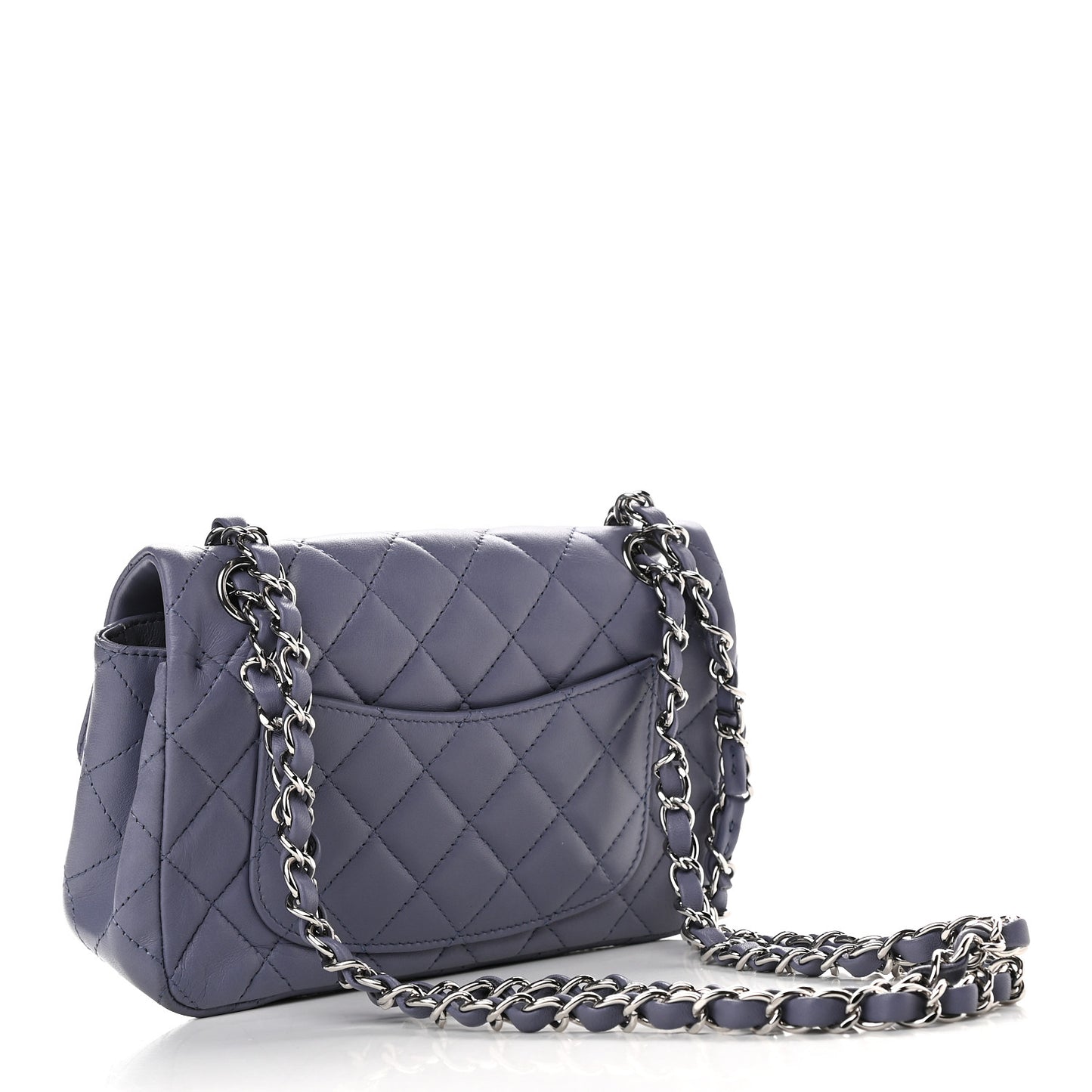 Lambskin Quilted Mini Flap Lavender