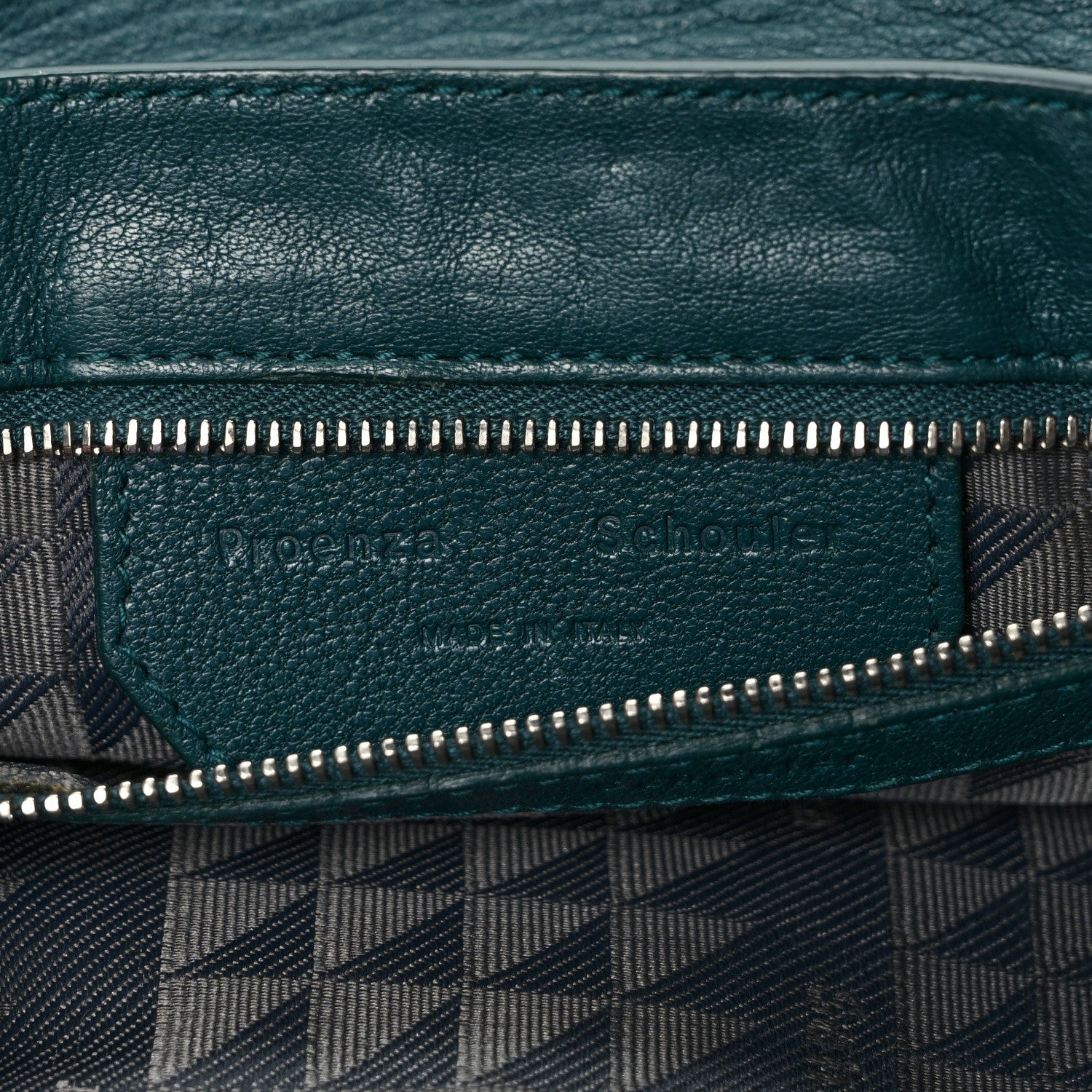 Proenza Schouler Lambskin Tiny PS1 Satchel Dark Teal 6 of 9