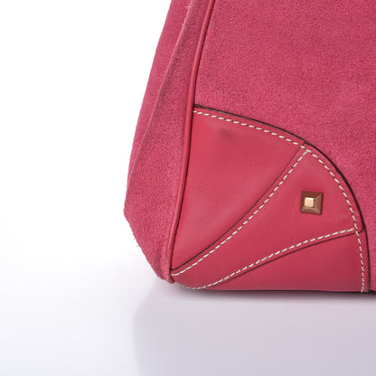 Gucci Suede Monogram Large Bardot Pink 10 of 25