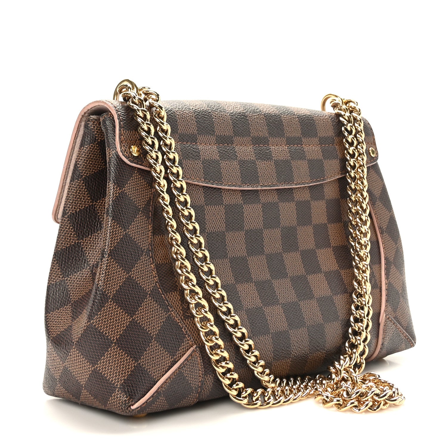 Louis Vuitton Damier Ebene Caissa Clutch Rose Ballerine 3 of 8