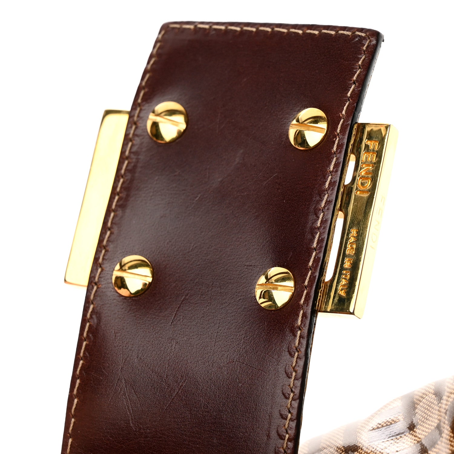 Fendi Vinyl Zucchino Baguette Tobacco 11 of 15
