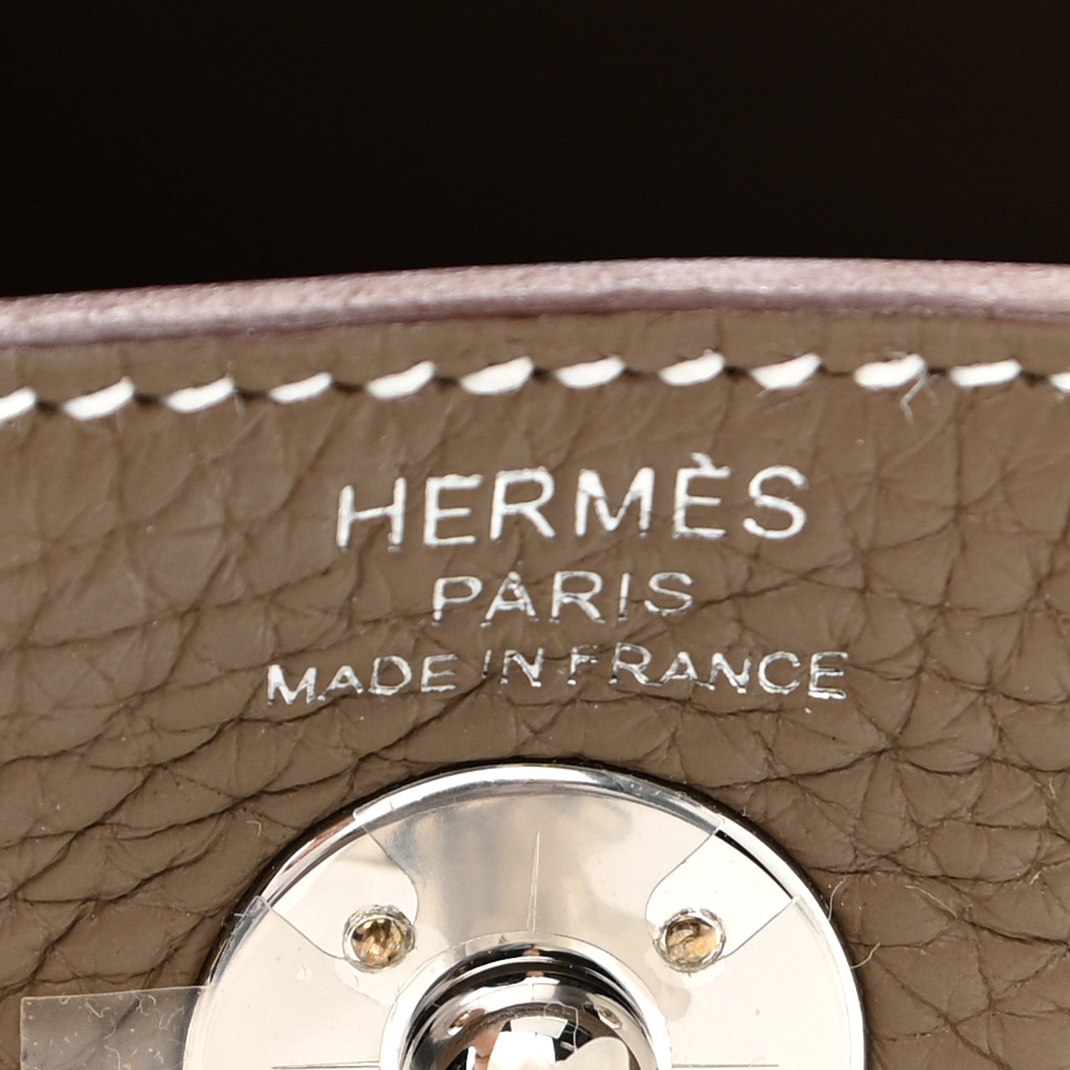 Hermes Taurillon Clemence Mini Lindy 20 Etoupe 4 of 11
