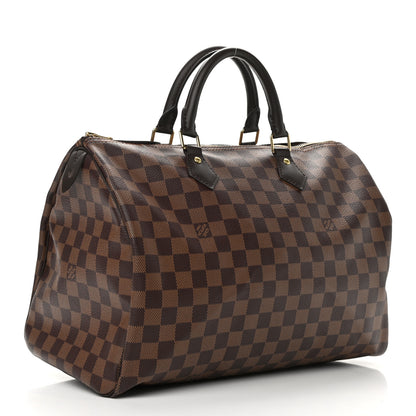 Louis Vuitton Damier Ebene Speedy 35 3 of 9