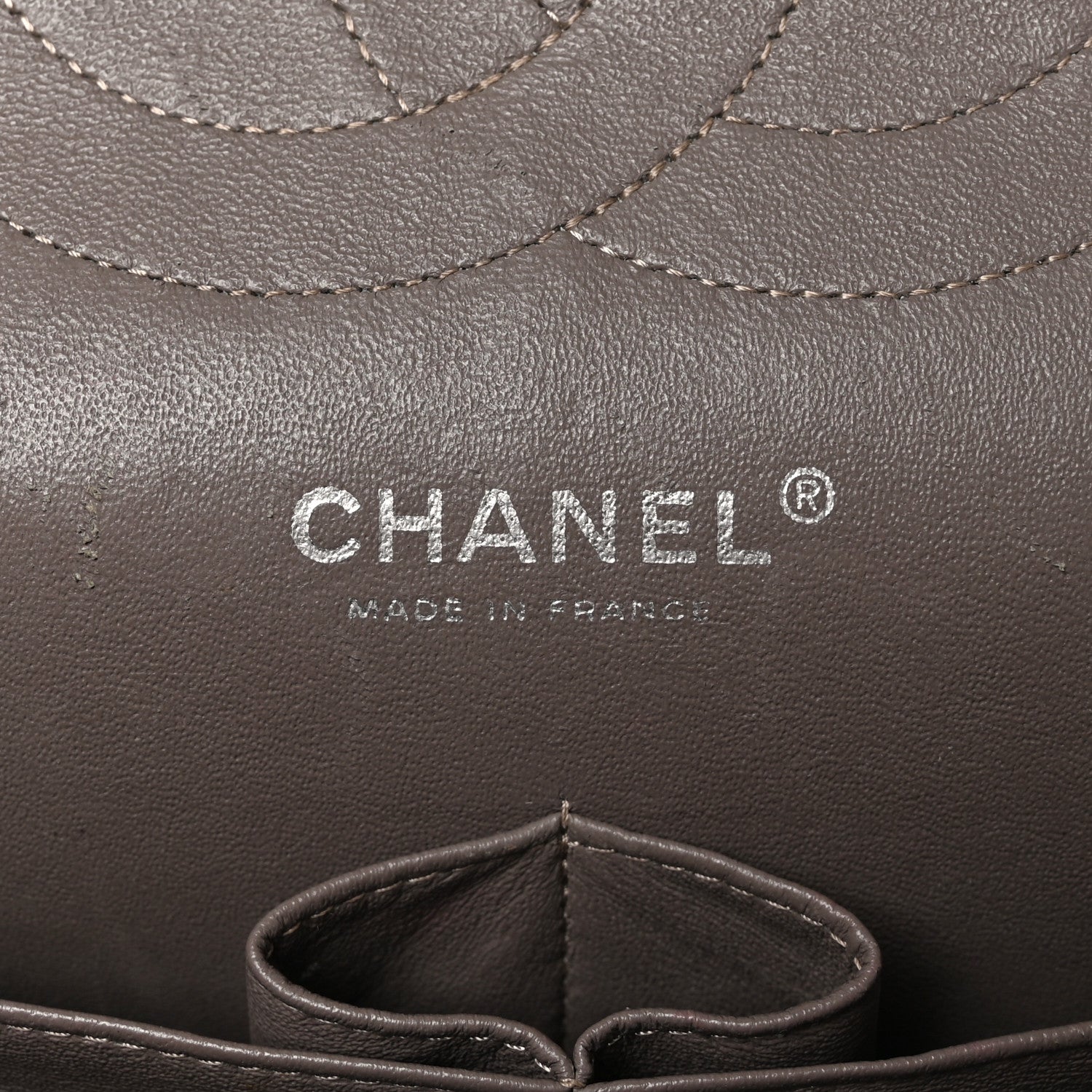 Chanel Patent Calfskin Quilted Jumbo Double Flap Grey 12 of 13