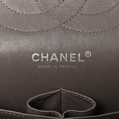 Chanel Patent Calfskin Quilted Jumbo Double Flap Grey 12 of 13