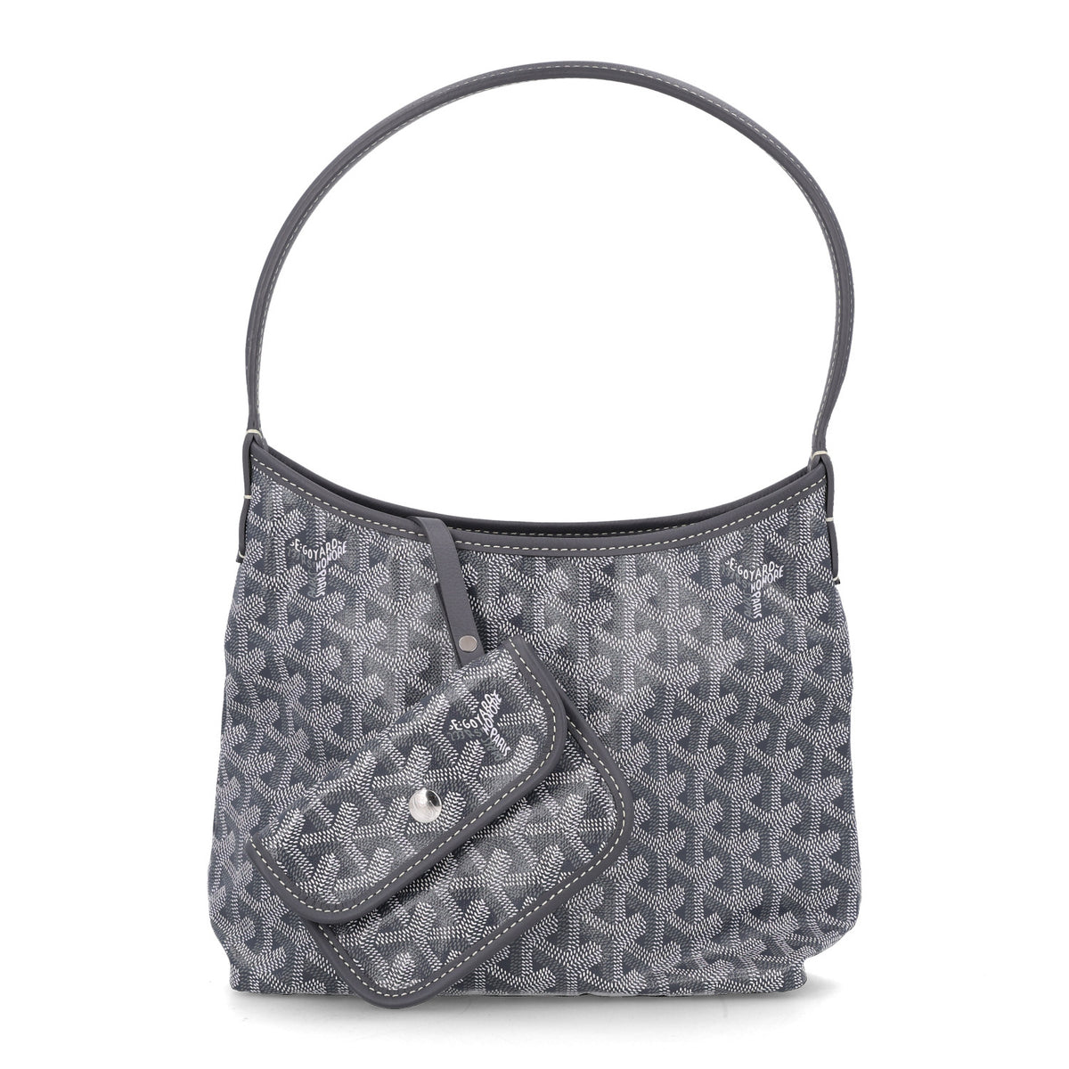 Goyardine Mini Boheme Hobo Grey