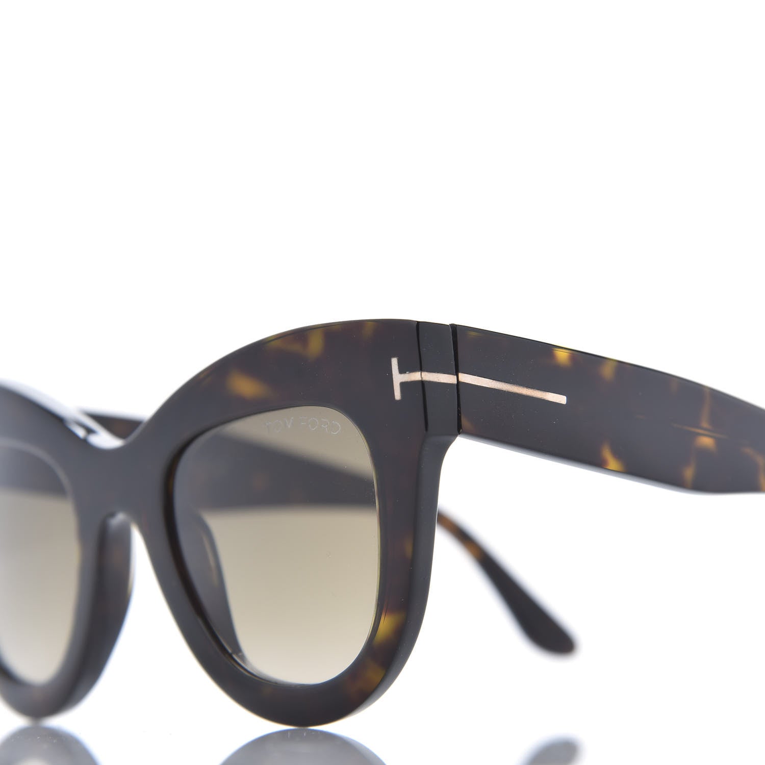 Tom Ford Karina Cat Eye Sunglasses TF612 Havana 7 of 8