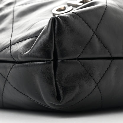 Chanel Shiny Calfskin Quilted Mini Chanel 22 Black 9 of 10