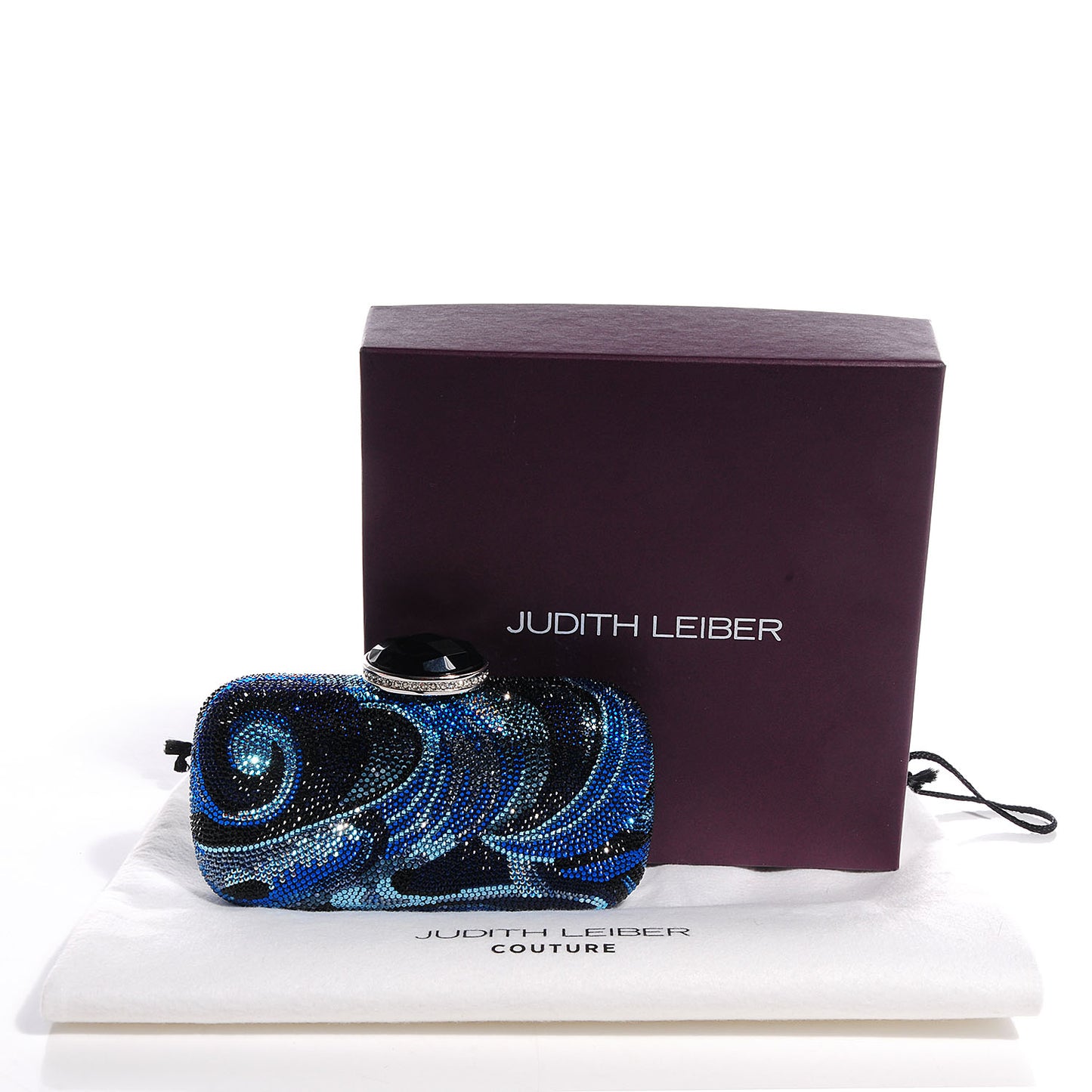 Swarovski Crystal New Soap Dish Clutch Indigo