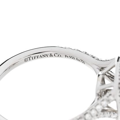 Tiffany Platinum 18K Yellow Gold Fancy Yellow Diamond 1.14ct Soleste Engagement Ring 52 6 6 of 7