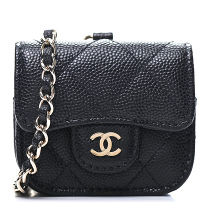 Chanel Caviar Quilted Airpods Pro Case Black 1 of 10