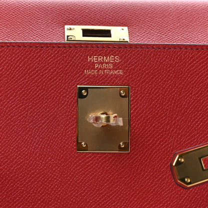 Hermes Epsom Kelly Sellier 35 Rouge Garance 6 of 10