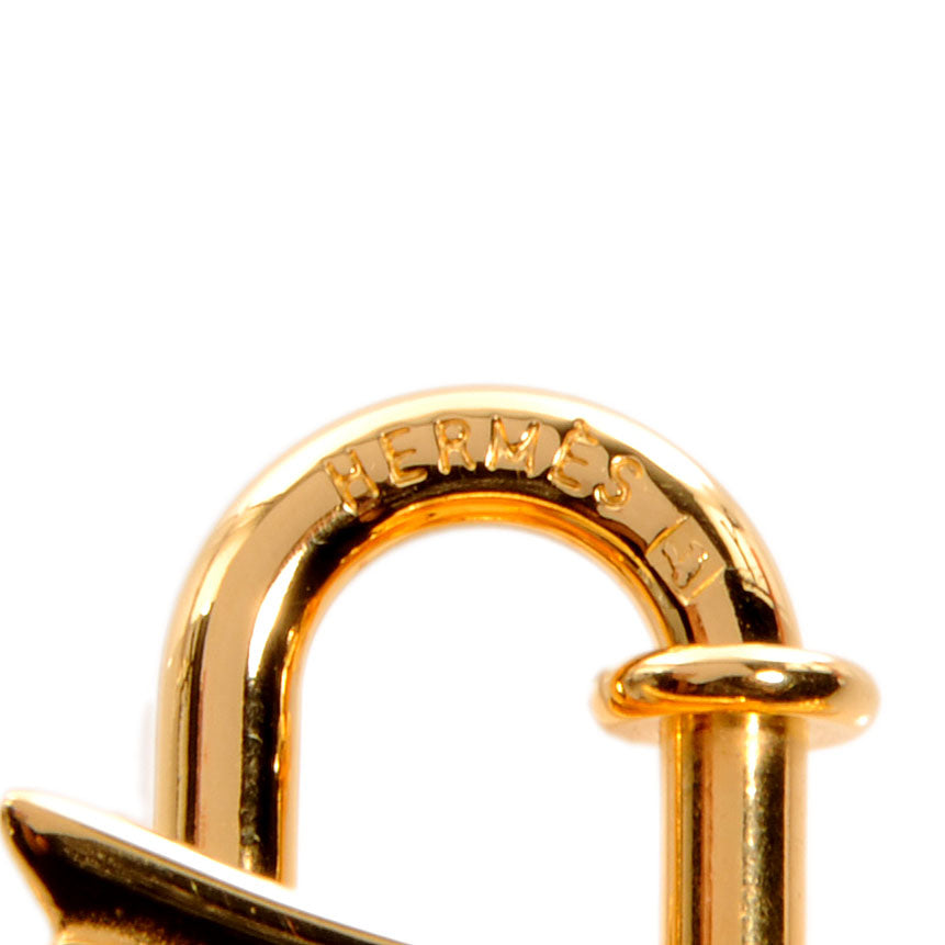 Hermes Pegasus Lock Cadena Charm Gold Plated 5 of 5
