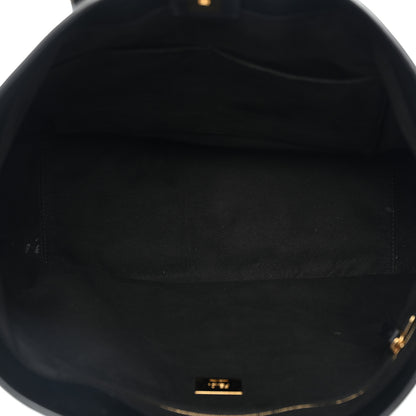 Fendi Vitello Glacier Medium FF Tote Black 5 of 10