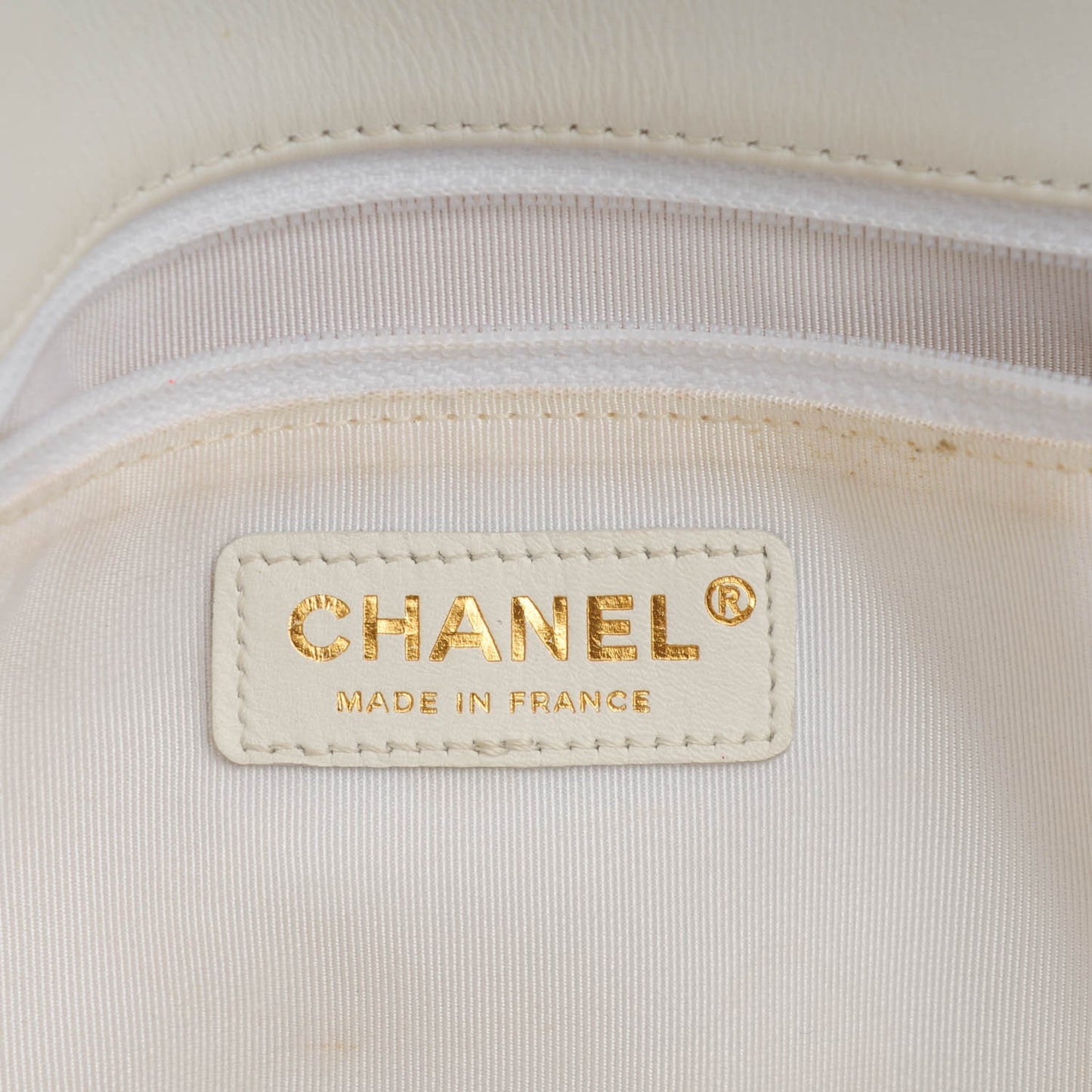 Sheepskin Braided New Medium Boy Reverso Flap White