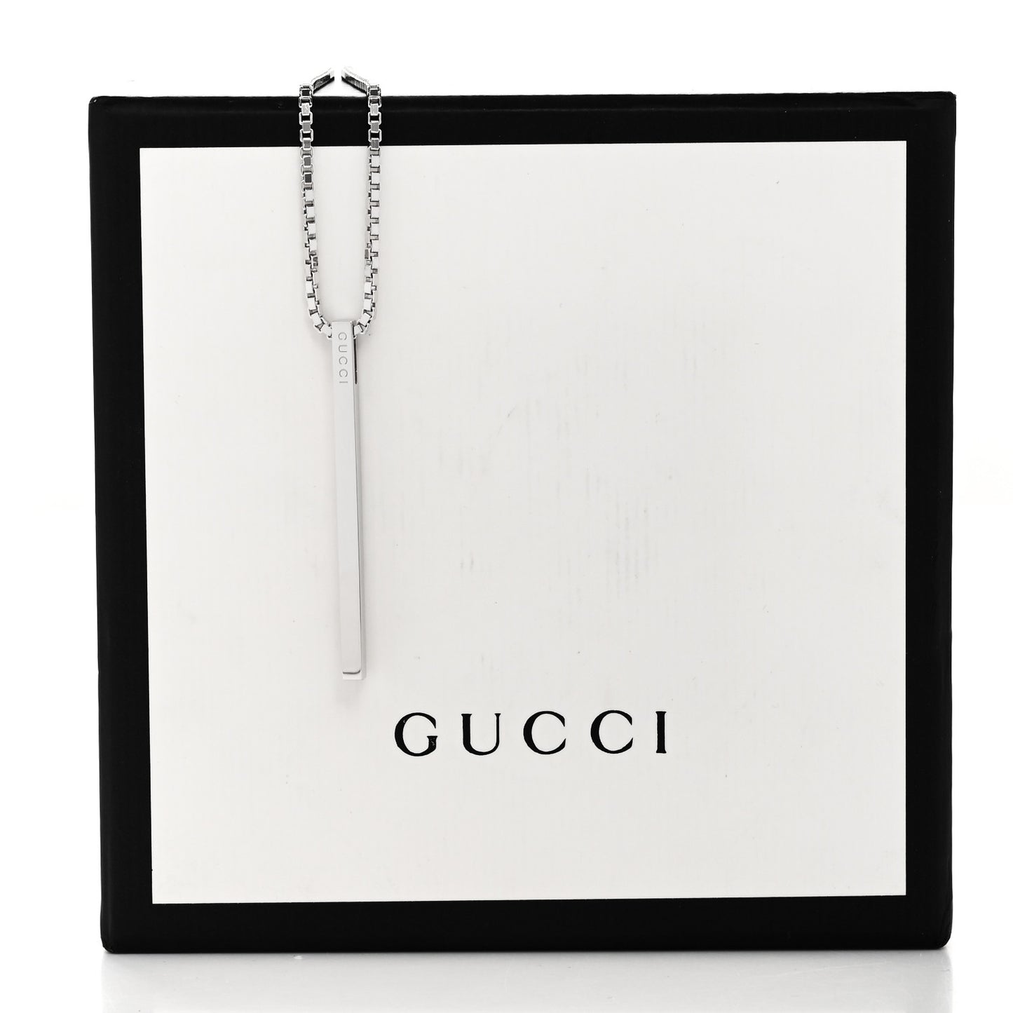 Sterling Silver Bar Pendant Necklace