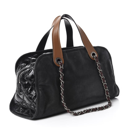 Chanel Iridescent Calfskin In The Mix Bowler Black 4 of 12