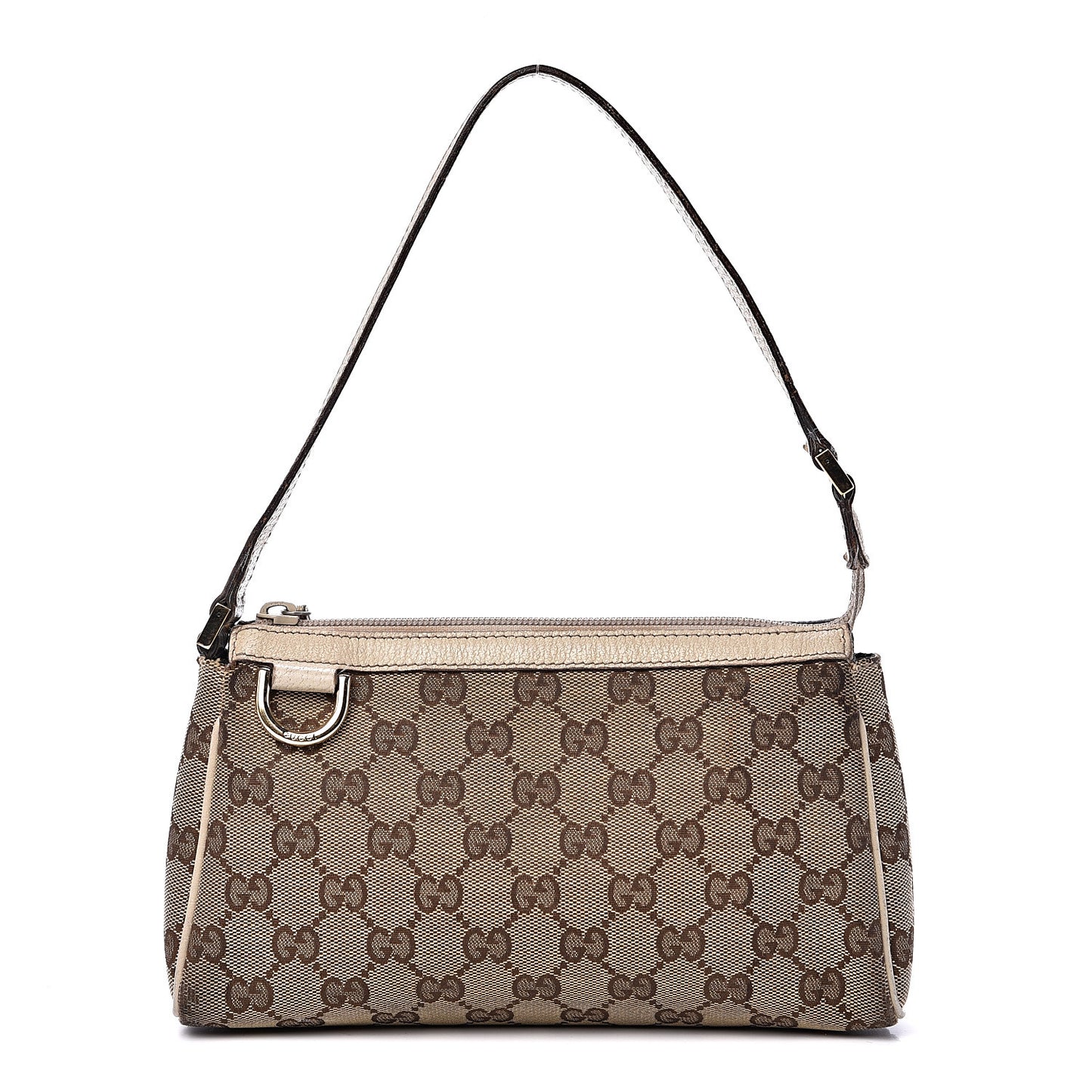 Monogram D Ring Cosmetic Case White
