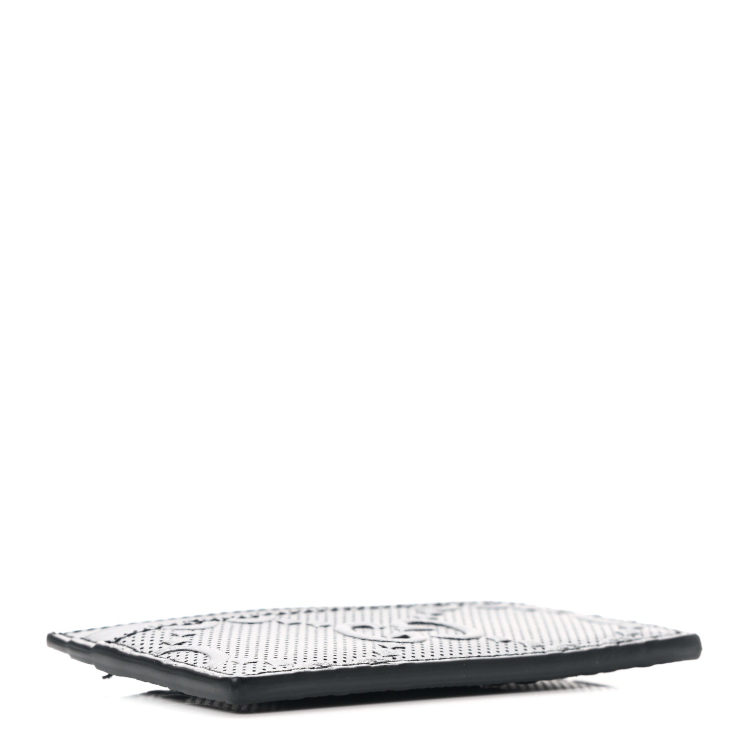 Gucci Calfskin GG Tennis Embossed Card Holder Black 4 of 7
