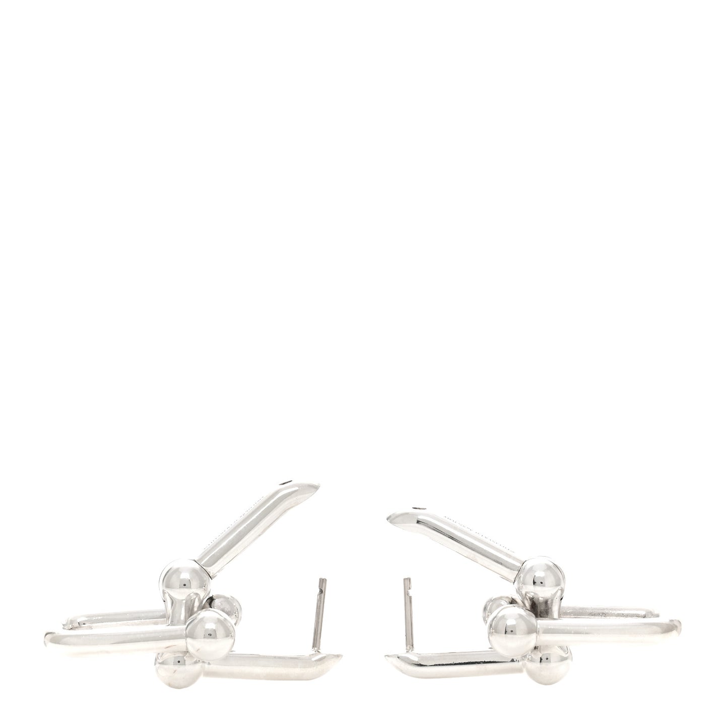 Sterling Silver Large HardWear Link Earrings