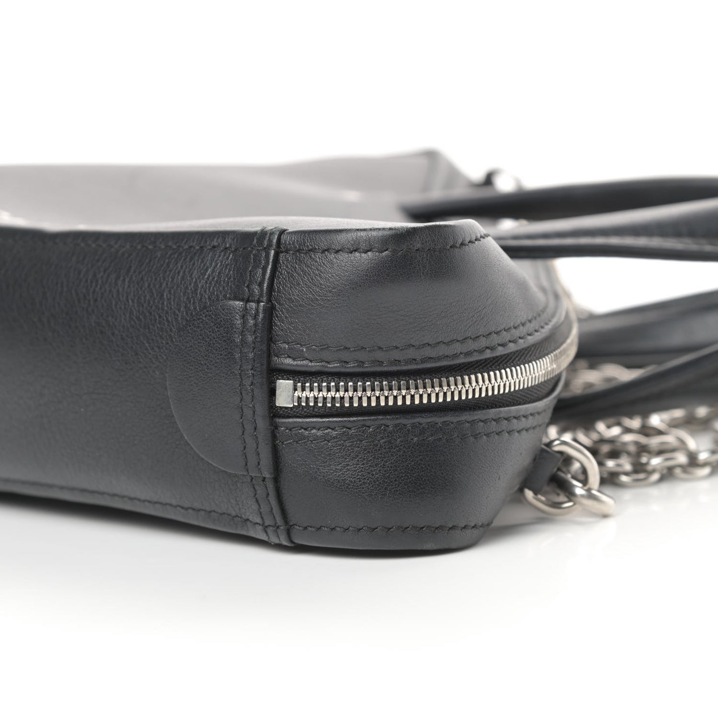Calfskin XS Triangle Chain Duffle Black