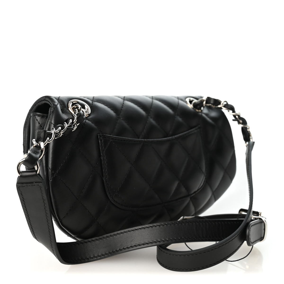 Chanel Calfskin Quilted CC Uniform Flap Belt Bag Black 3 of 10