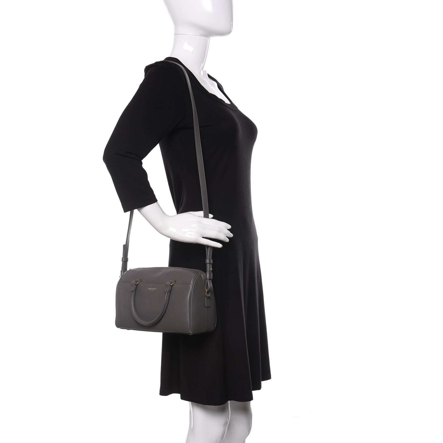 Saint Laurent Calfskin Classic Baby Duffle Earth 2 of 16
